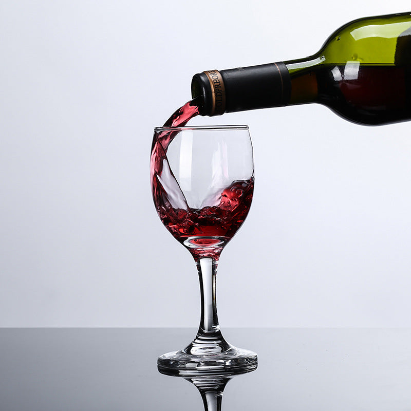 maschinengeblasener Rotweinkelch - elegantes verdicktes Glas