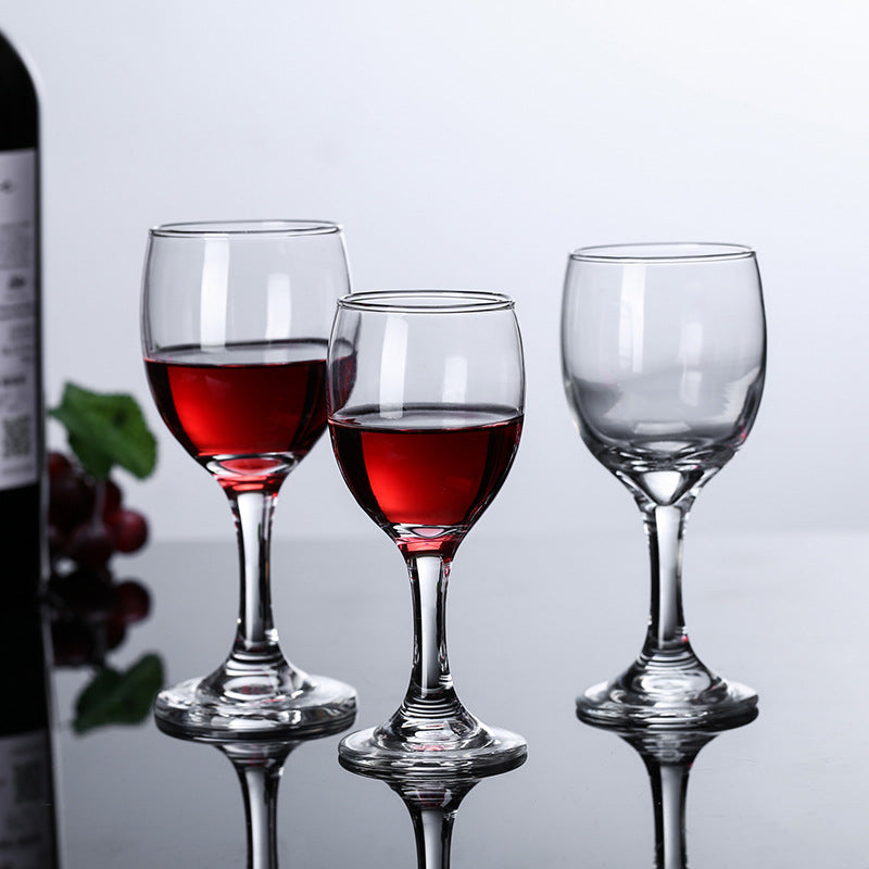 maschinengeblasener Rotweinkelch - elegantes verdicktes Glas