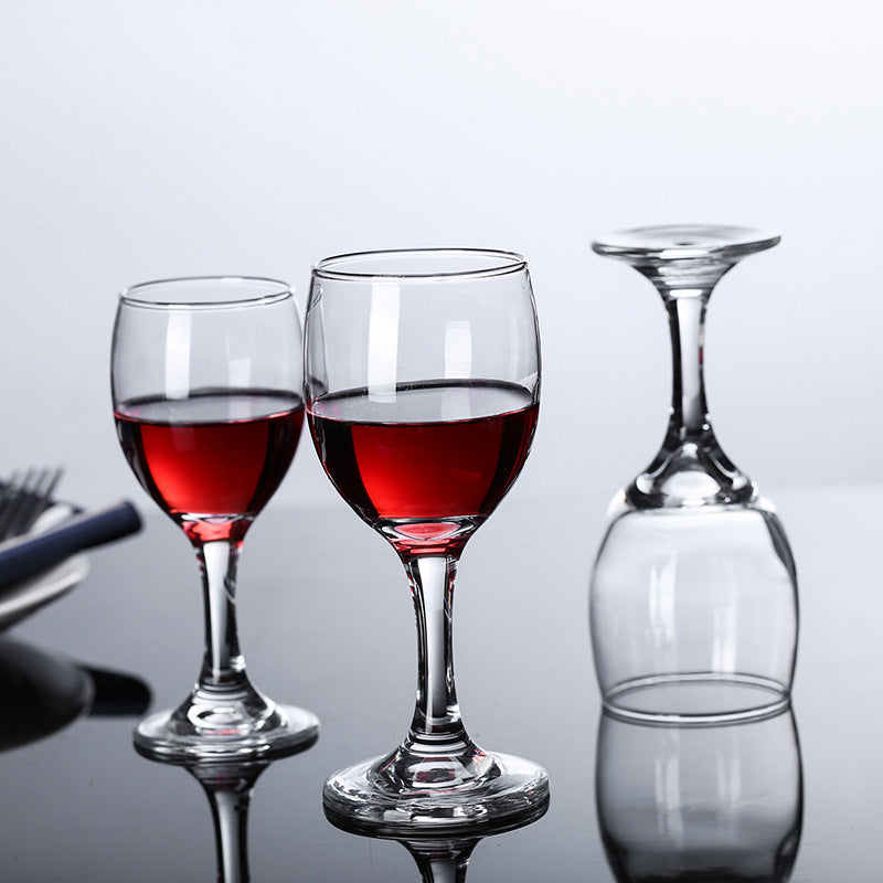 maschinengeblasener Rotweinkelch - elegantes verdicktes Glas