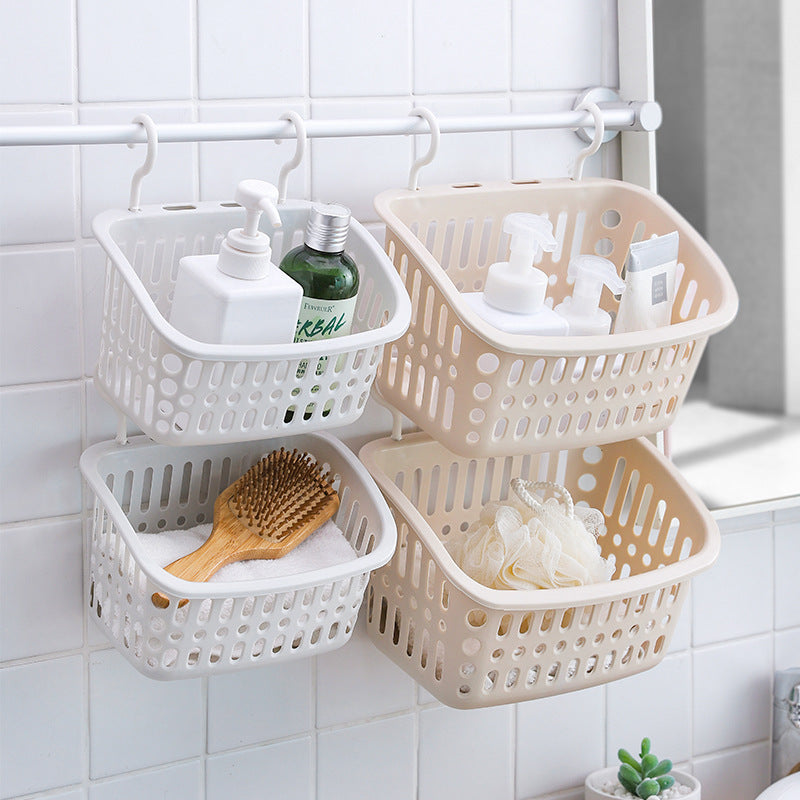 Hanging storage baskets for bathrooms and kitchens – space-saving and versatile