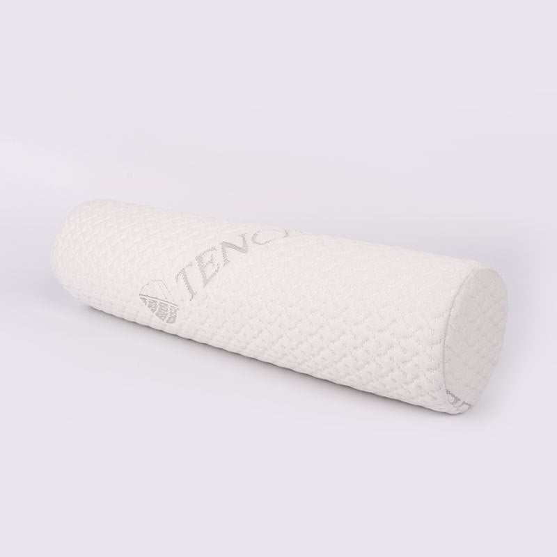 Cylindrical Memory Foam Pillow – Neck, Leg & Lumbar Support