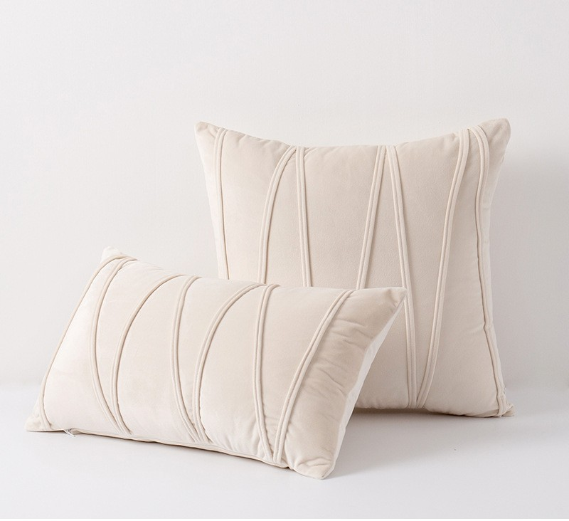 nordic solid velvet pillowcase - weich & stilvoll