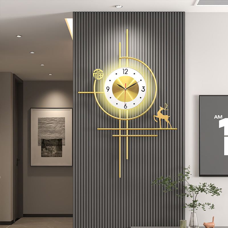 Modern grid wall clock – stylish silent timepiece