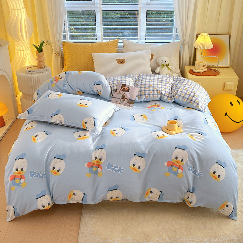 Cartoon Cotton Quilt Cover – Soft & Breathable