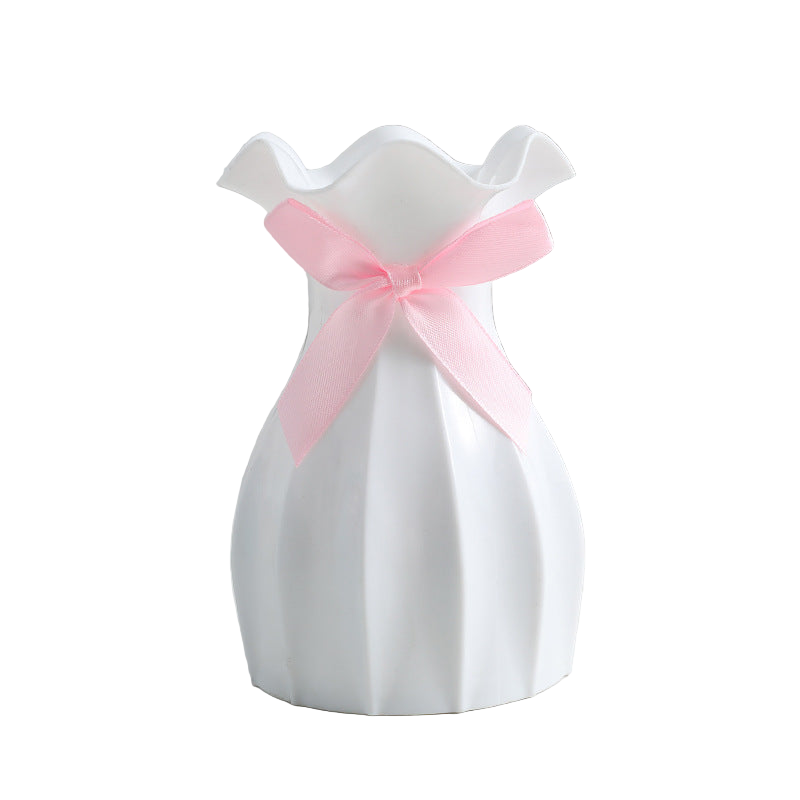 Nordische Vase aus tropffestem Kunststoff - elegante Wohnkultur