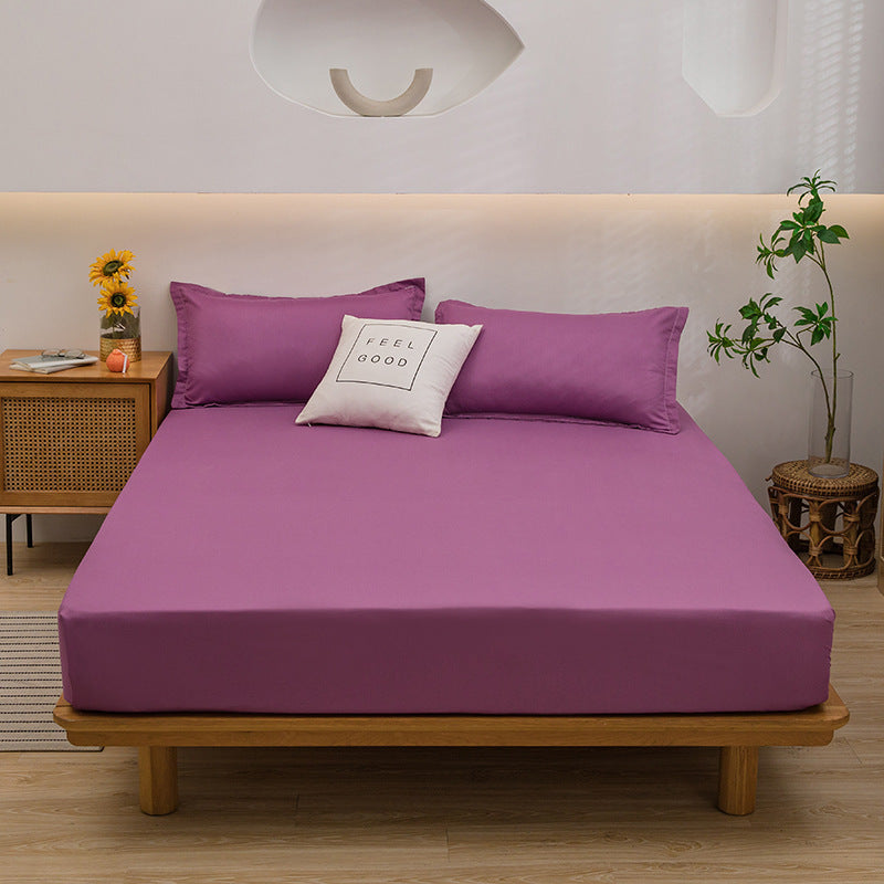 Aloe Cotton Fitted Sheet in Japanese Style – Soft & Non-Slip