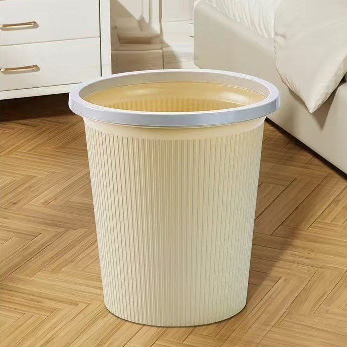 heller luxuriöser gestreifter Mülleimer - ins style open-top