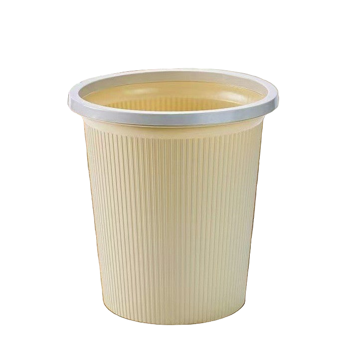 heller luxuriöser gestreifter Mülleimer - ins style open-top