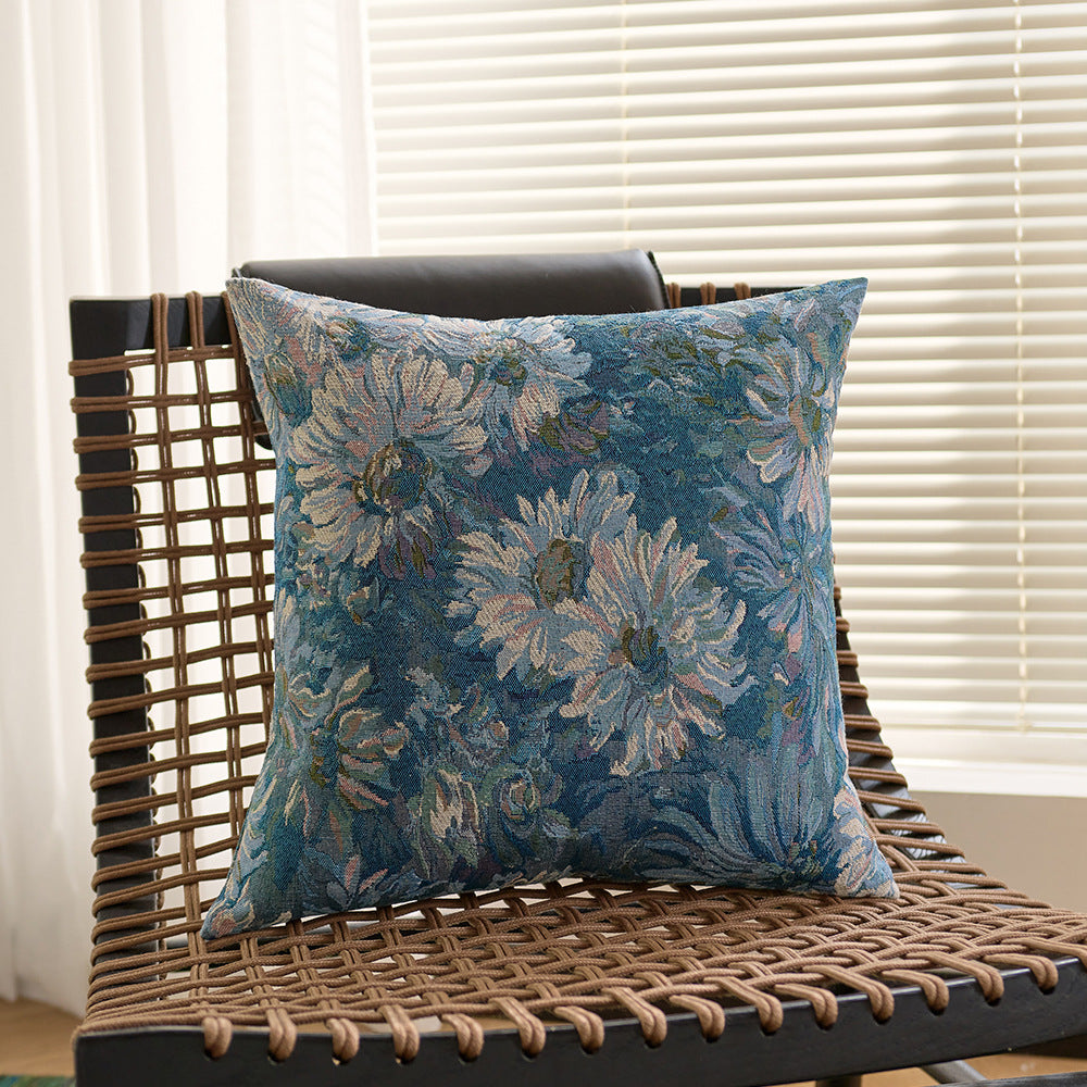französischer monet jacquard kissenbezug - künstlerisch & elegant