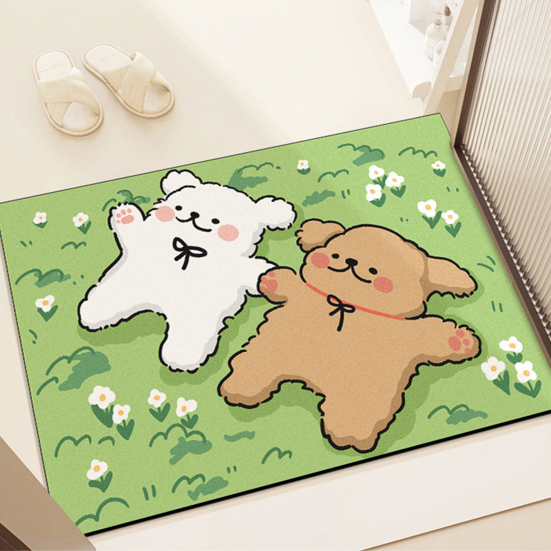 Cartoon Diatomite Quick-Drying Bath Mat