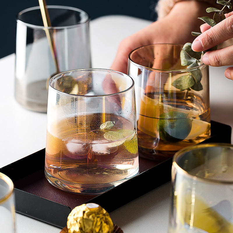 hitzebeständiger transparenter Glasbecher für Wein und Mundwasser