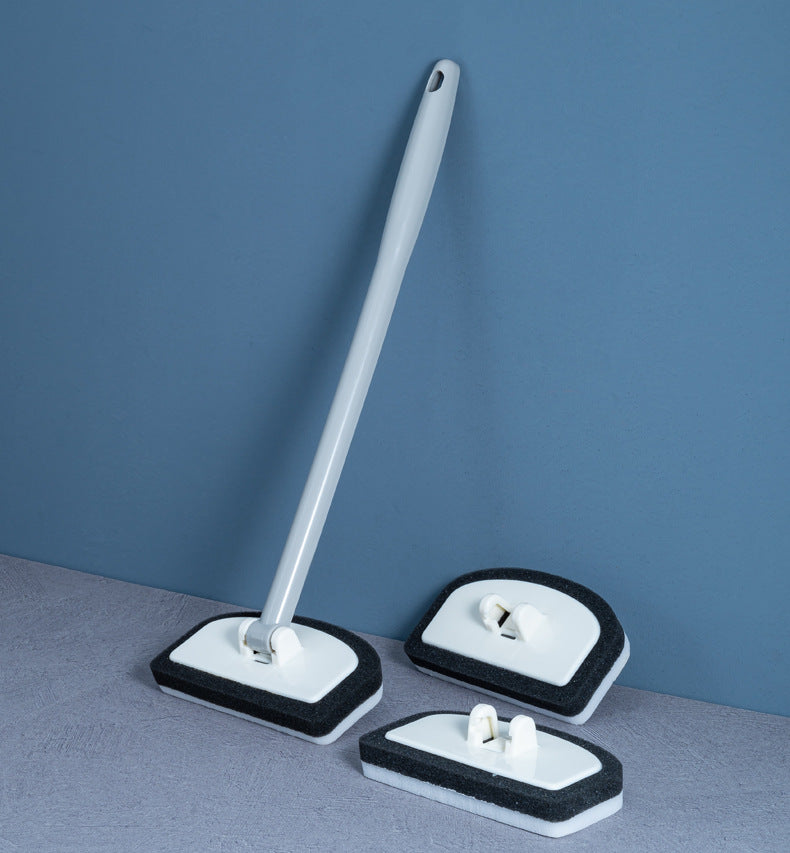 Wall and joint cleaning brush for the bathroom – Nano cleaning head with telescopic handle