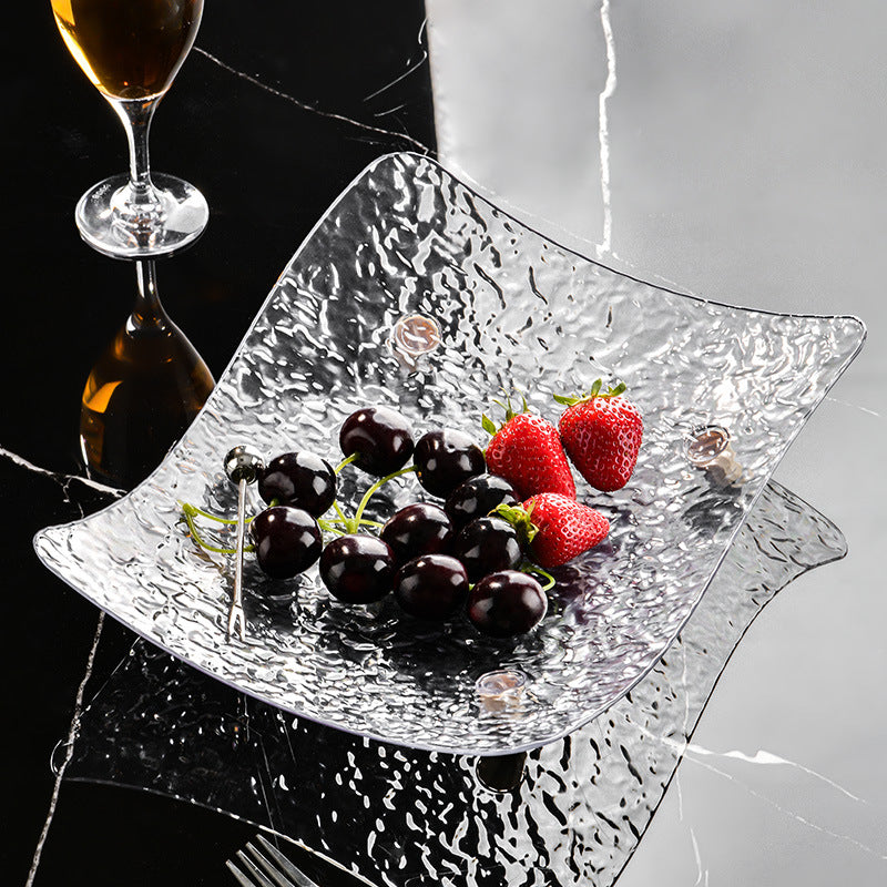 Creative triangular fruit and snack tray – stylish and functional