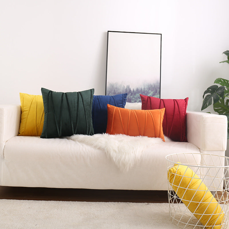 nordic solid velvet pillowcase - weich & stilvoll