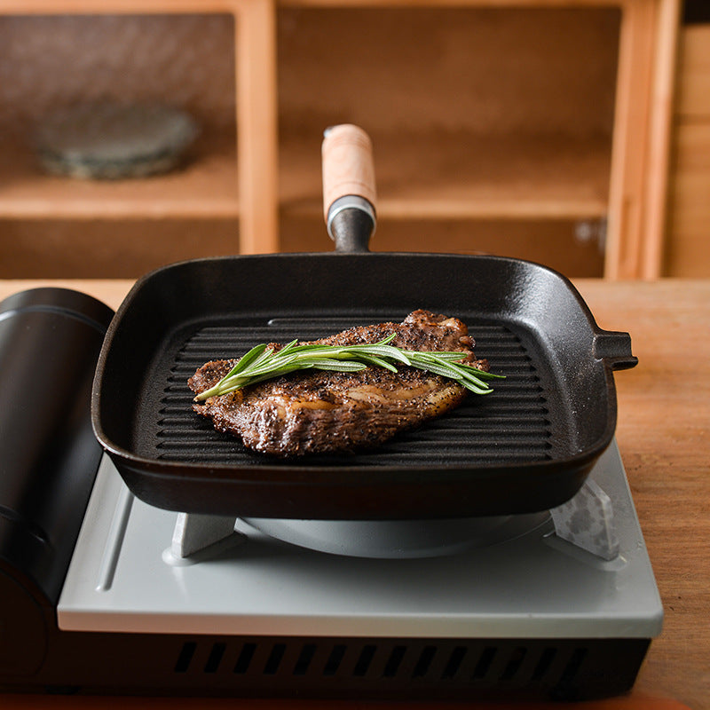 Cast iron 24cm steak pan – non-stick & durable