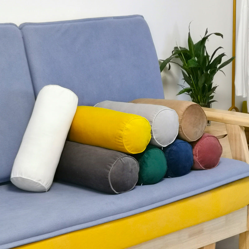 Dutch Velvet Cylinder Pillow – Neck Roll & Sleeping Pillow for Legs or Back