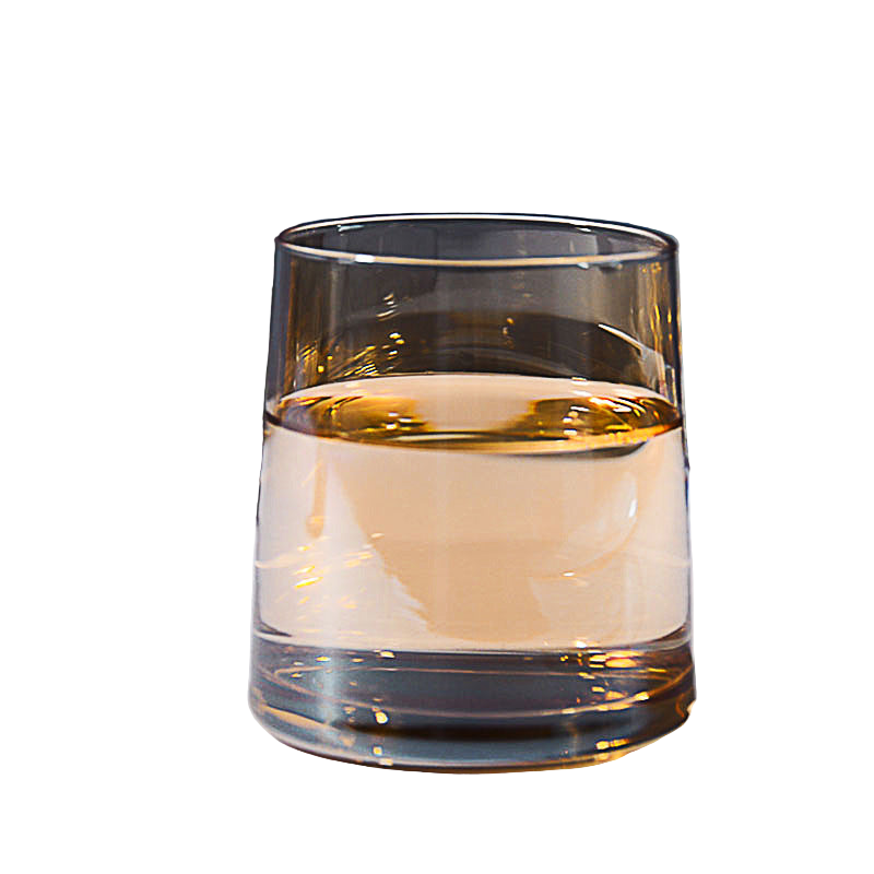 hitzebeständiger transparenter Glasbecher für Wein und Mundwasser