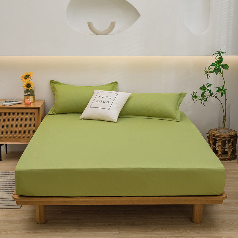 Aloe Cotton Fitted Sheet in Japanese Style – Soft & Non-Slip