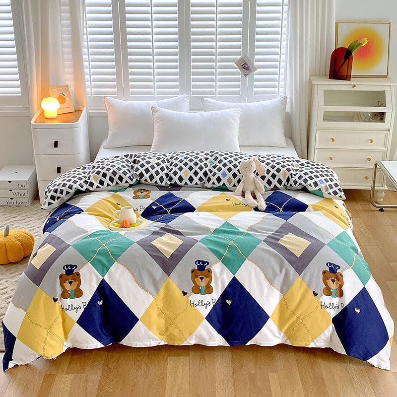 Cartoon Cotton Quilt Cover – Soft & Breathable