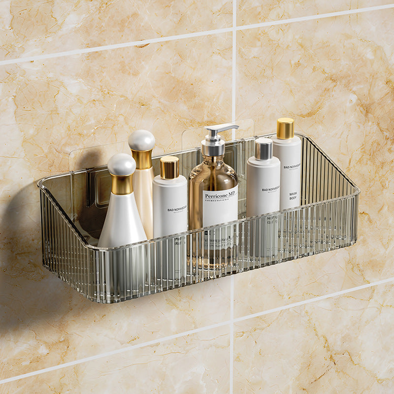 Wall-mounted storage basket for the bathroom – No drilling required, waterproof & durable
