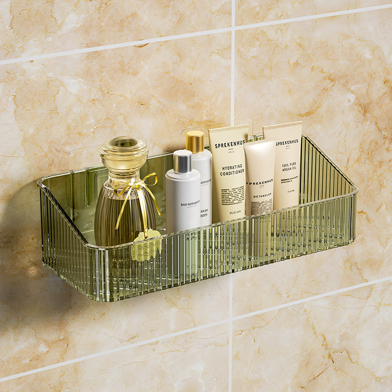 Wall-mounted storage basket for the bathroom – No drilling required, waterproof & durable