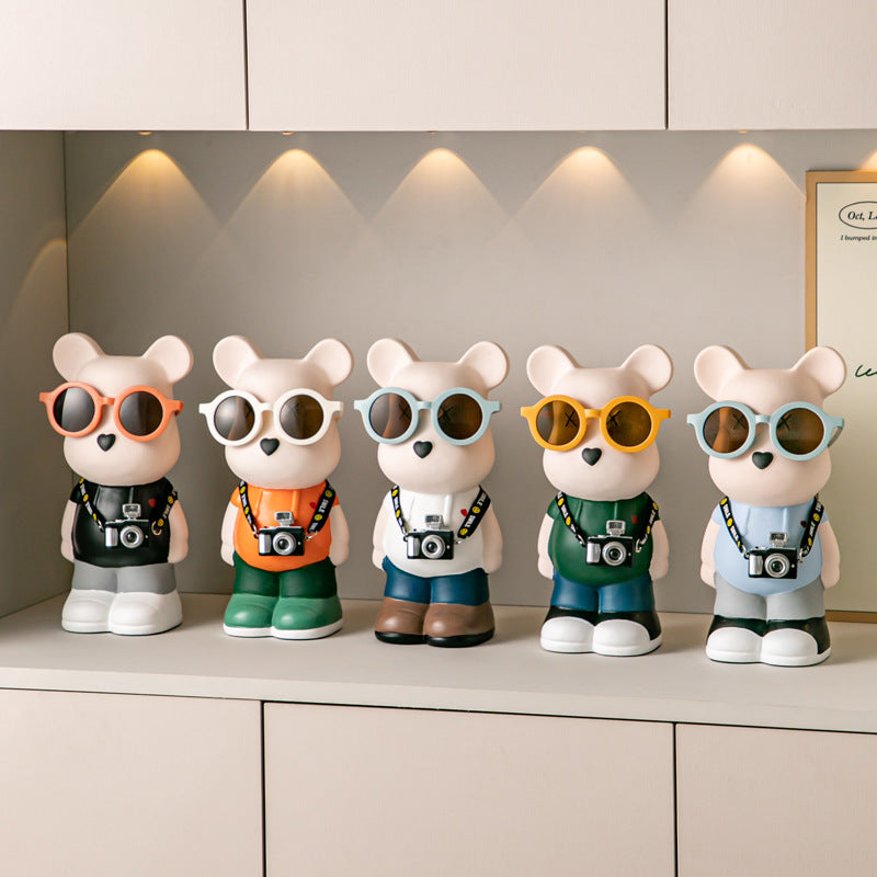 Cartoon gewalttätiger Bär Sparschwein - moderne Keramik Dekor
