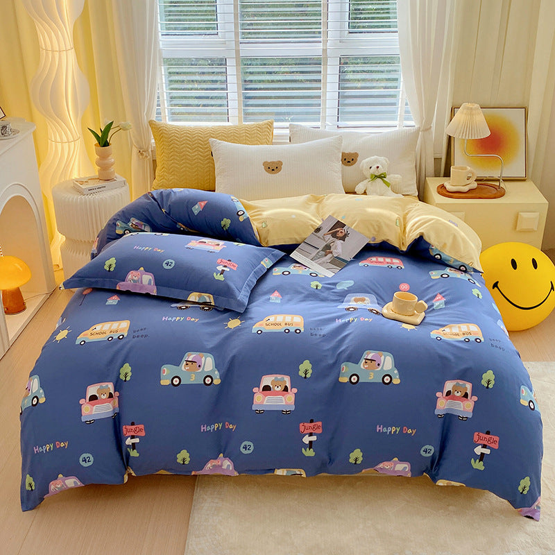 Cartoon Cotton Quilt Cover – Soft & Breathable