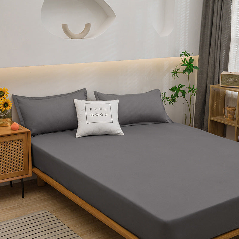 Aloe Cotton Fitted Sheet in Japanese Style – Soft & Non-Slip