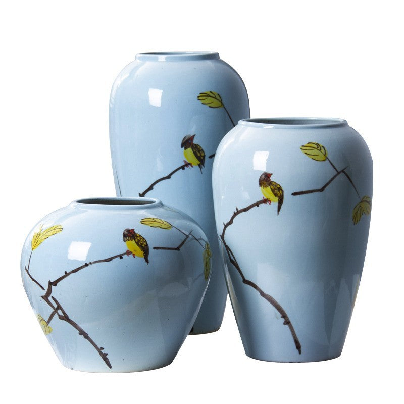 Retro-Keramikvase - Blumentopf im chinesischen Stil