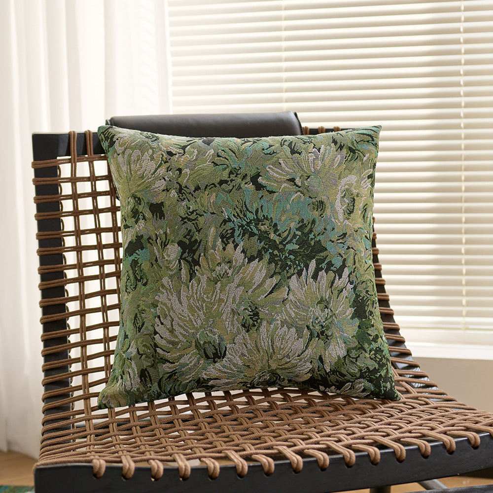 französischer monet jacquard kissenbezug - künstlerisch & elegant