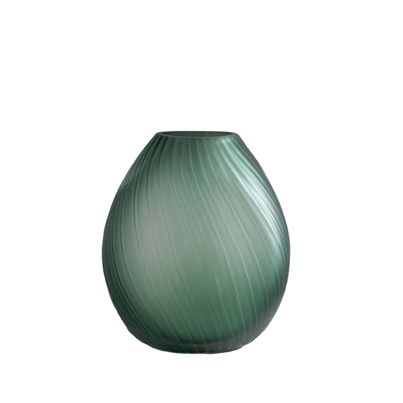 Vase aus nordischem Milchglas - elegante Wohnkultur