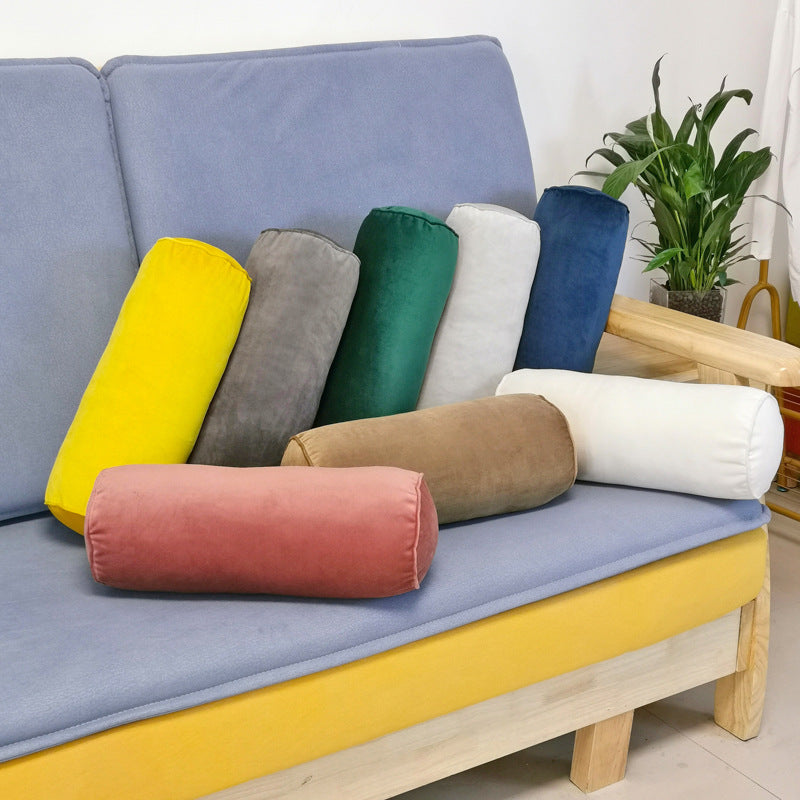 Dutch Velvet Cylinder Pillow – Neck Roll & Sleeping Pillow for Legs or Back