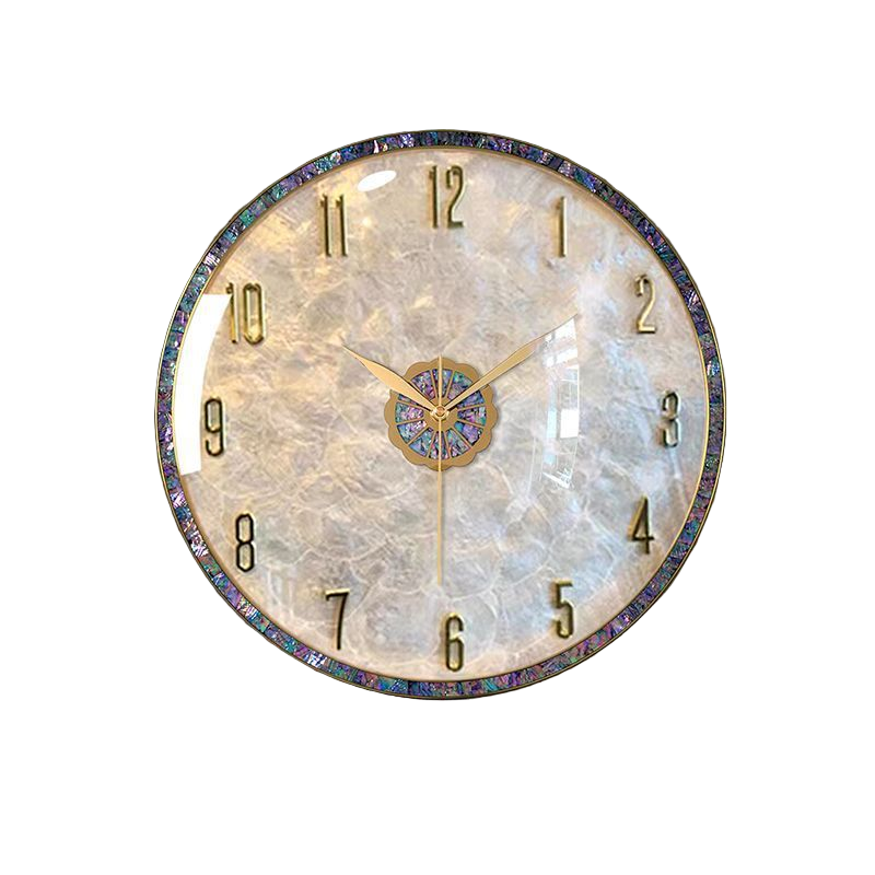 Luxus-Muschelwanduhr - elegantes & modernes Design