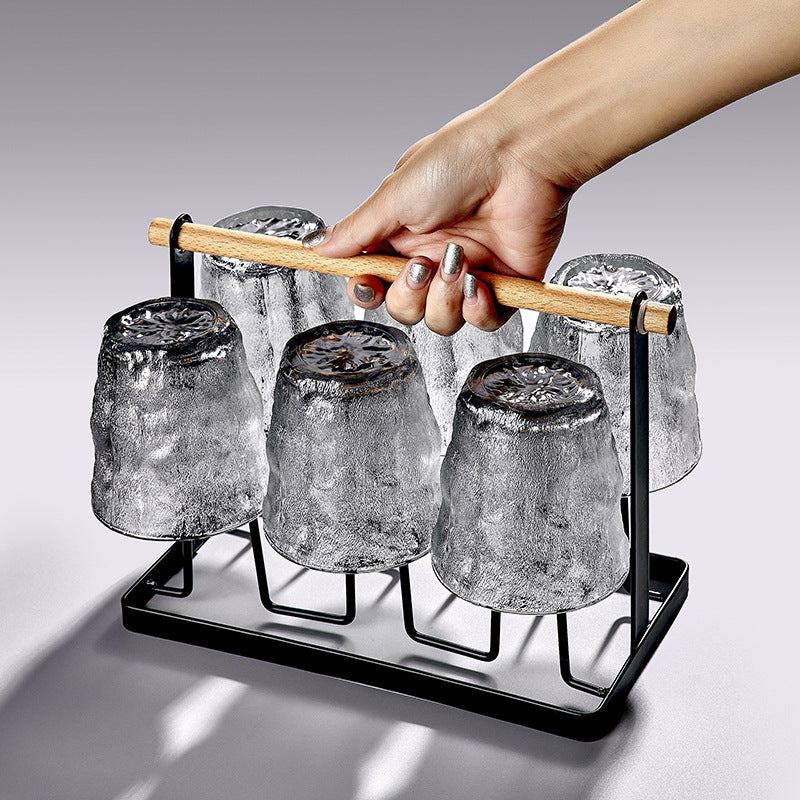 Sechserpack Glas mit Gletschermuster im japanischen Stil - elegant und langlebig