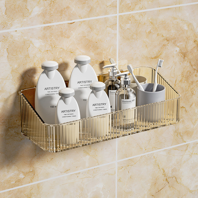 Wall-mounted storage basket for the bathroom – No drilling required, waterproof & durable