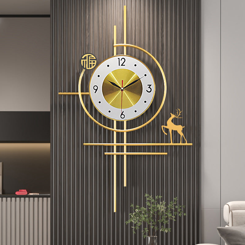 Modern grid wall clock – stylish silent timepiece