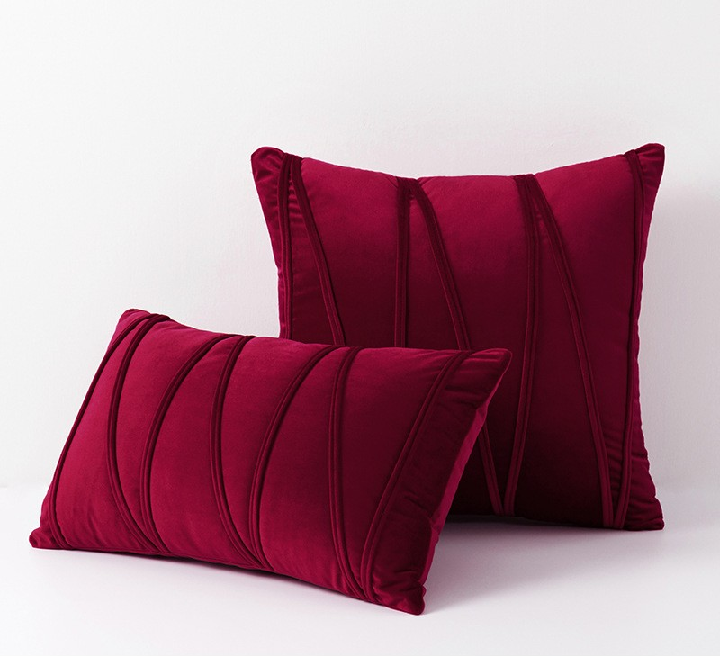 nordic solid velvet pillowcase - weich & stilvoll
