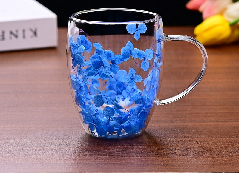 Doppellagiger Kaffee- und Wasserbecher aus Glas - stilvoll und langlebig