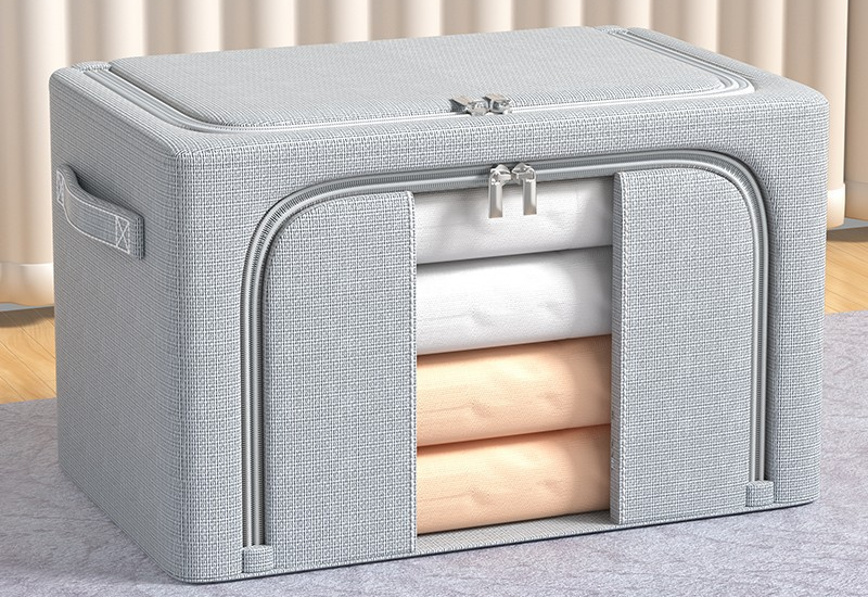 Faltbare Aufbewahrungsbox mit großem Fassungsvermögen - Kleider- und Steppdecken-Organizer