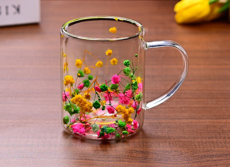 Doppellagiger Kaffee- und Wasserbecher aus Glas - stilvoll und langlebig